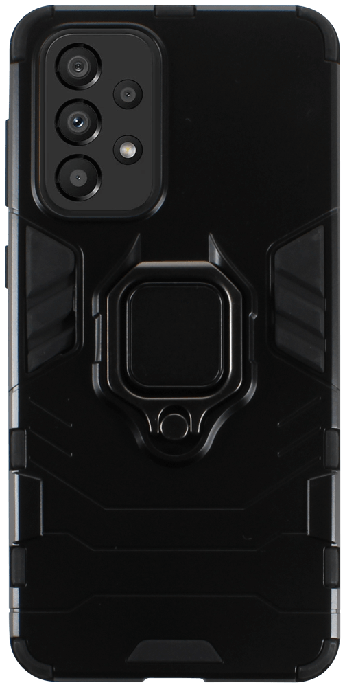 Samsung Galaxy A33 5G (SM-A336) ütésálló tok légpárnás sarkas, hibrid Ring Armor fekete
