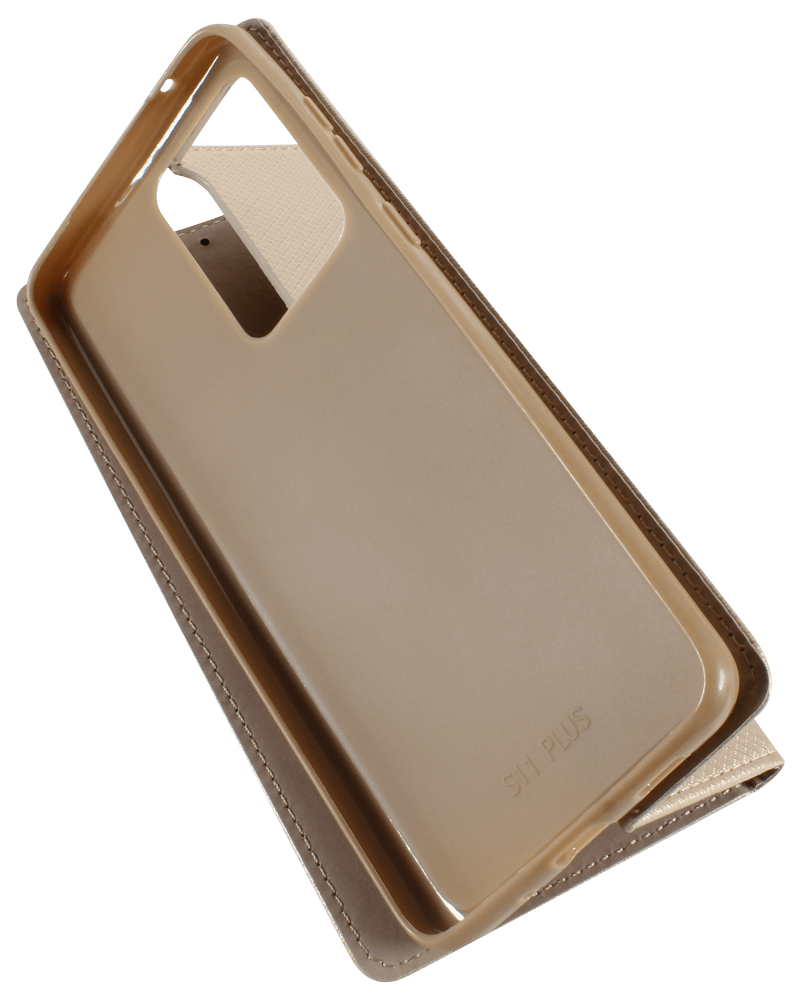Samsung Galaxy S20 Ultra (SM-G988B) oldalra nyíló flipes bőrtok rombusz mintás arany