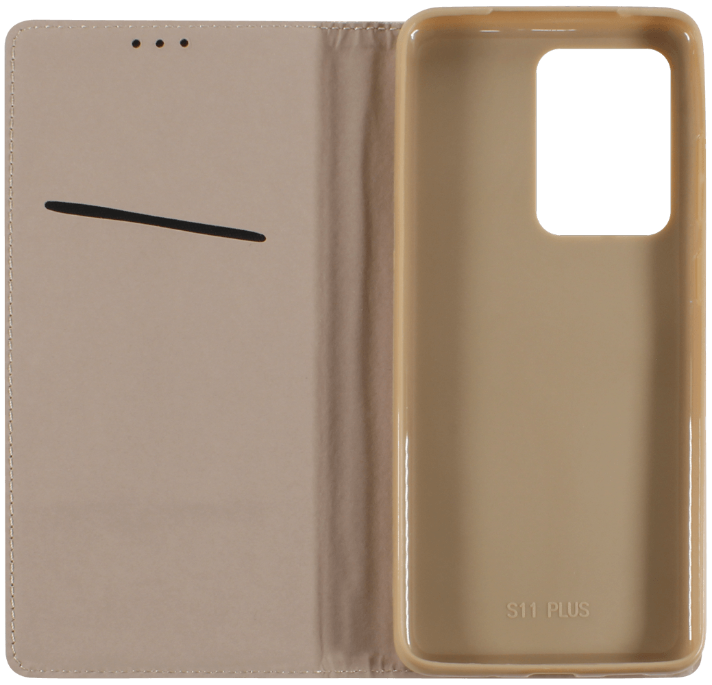 Samsung Galaxy S20 Ultra (SM-G988B) oldalra nyíló flipes bőrtok rombusz mintás arany
