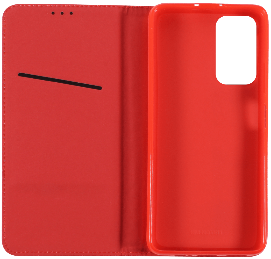 Xiaomi Redmi Note 11S 5G oldalra nyíló flipes bőrtok rombusz mintás piros