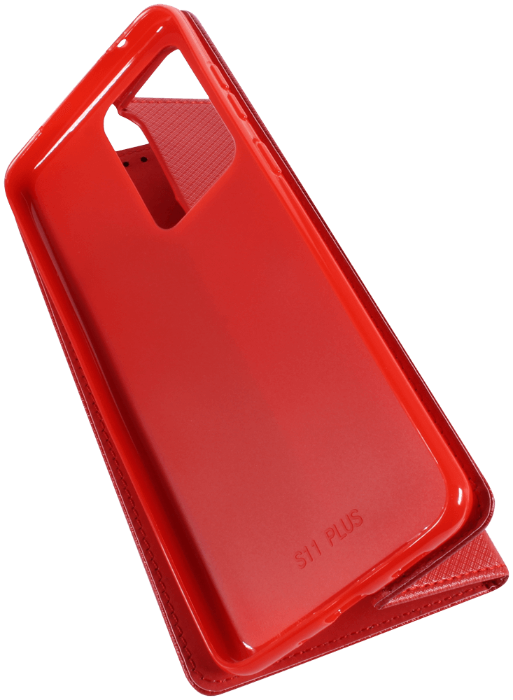 Samsung Galaxy S20 Ultra 5G (SM-G988B) oldalra nyíló flipes bőrtok rombusz mintás piros