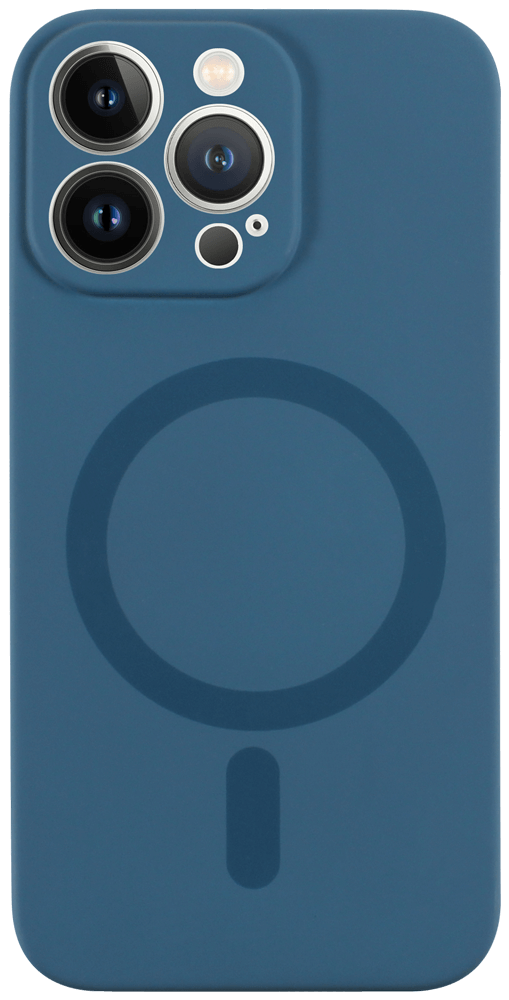 Apple iPhone 13 Pro szilikon tok gyári MagSafe kameravédővel sötétkék