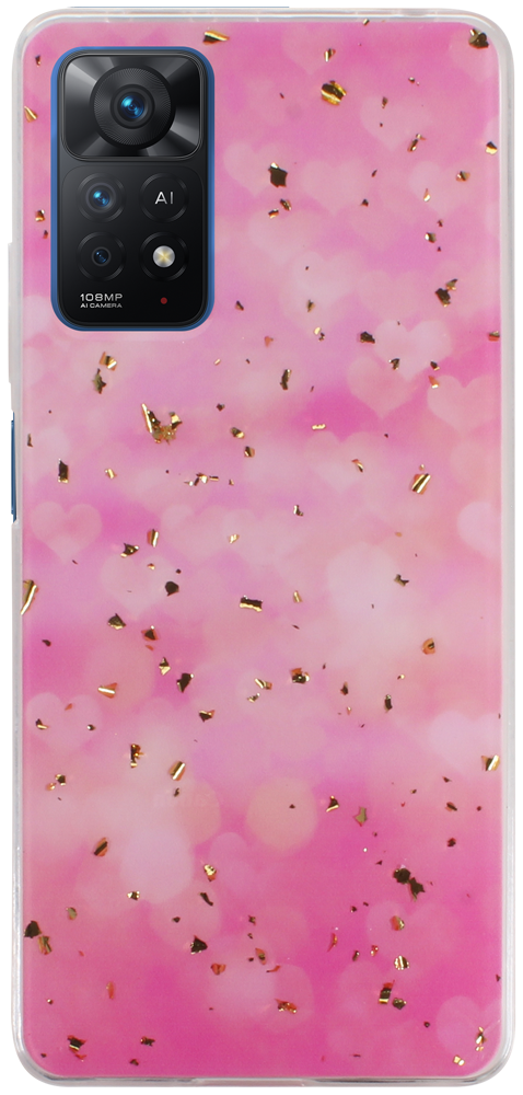 Xiaomi Redmi Note 11 Pro 5G kemény hátlap Gold Glam Pink