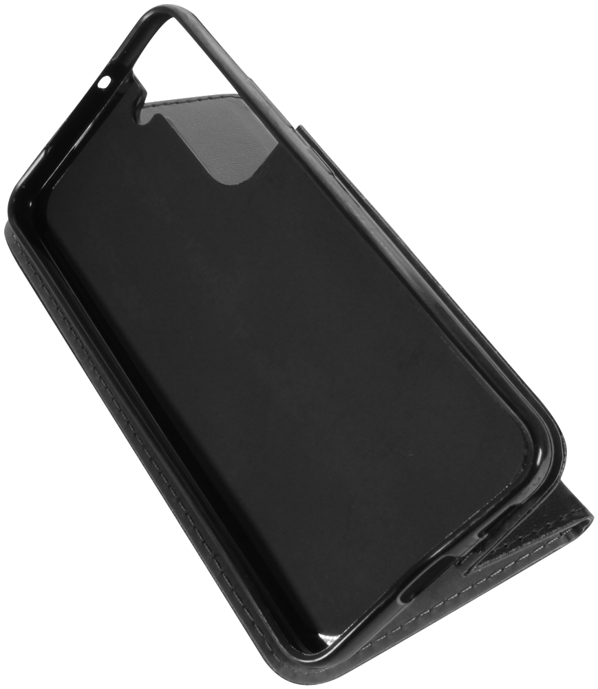 Samsung Galaxy S22 Plus 5G (SM-S906B) oldalra nyíló flipes bőrtok asztali tartó funkciós fekete