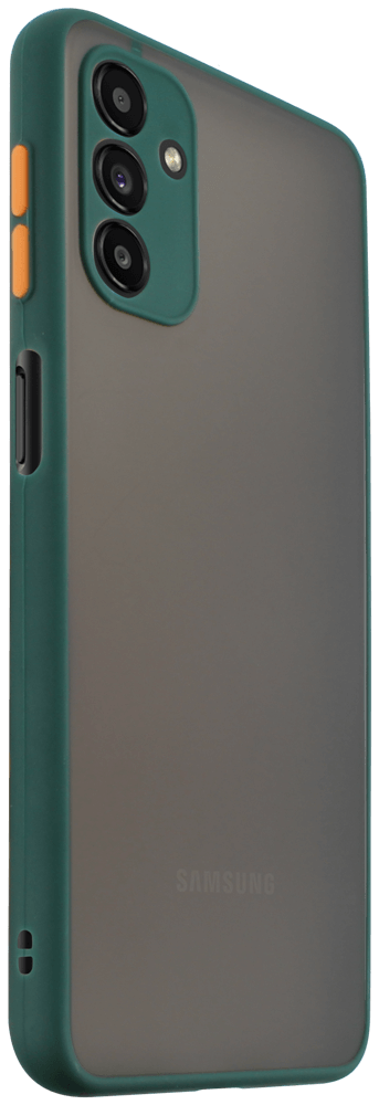Samsung Galaxy A13 5G (SM-A136) kemény hátlap Vennus Button Bumper sötétzöld