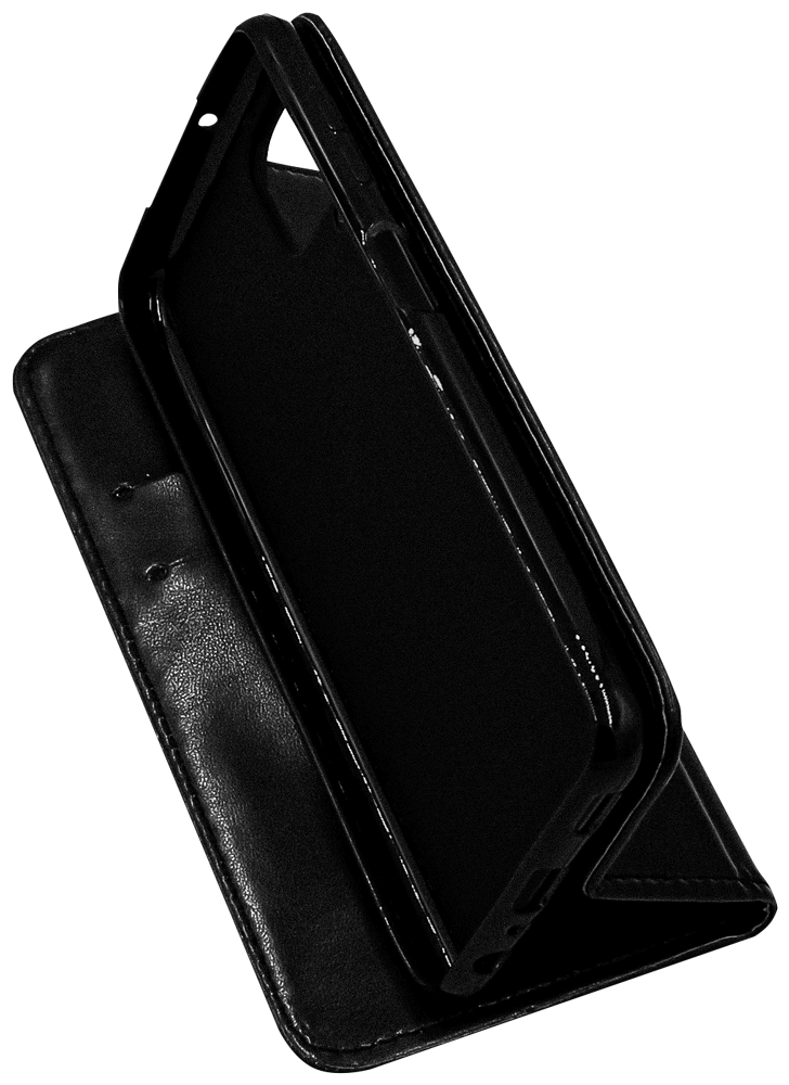 Samsung Galaxy M32 (SM-M325F) oldalra nyíló flipes bőrtok asztali tartó funkciós fekete