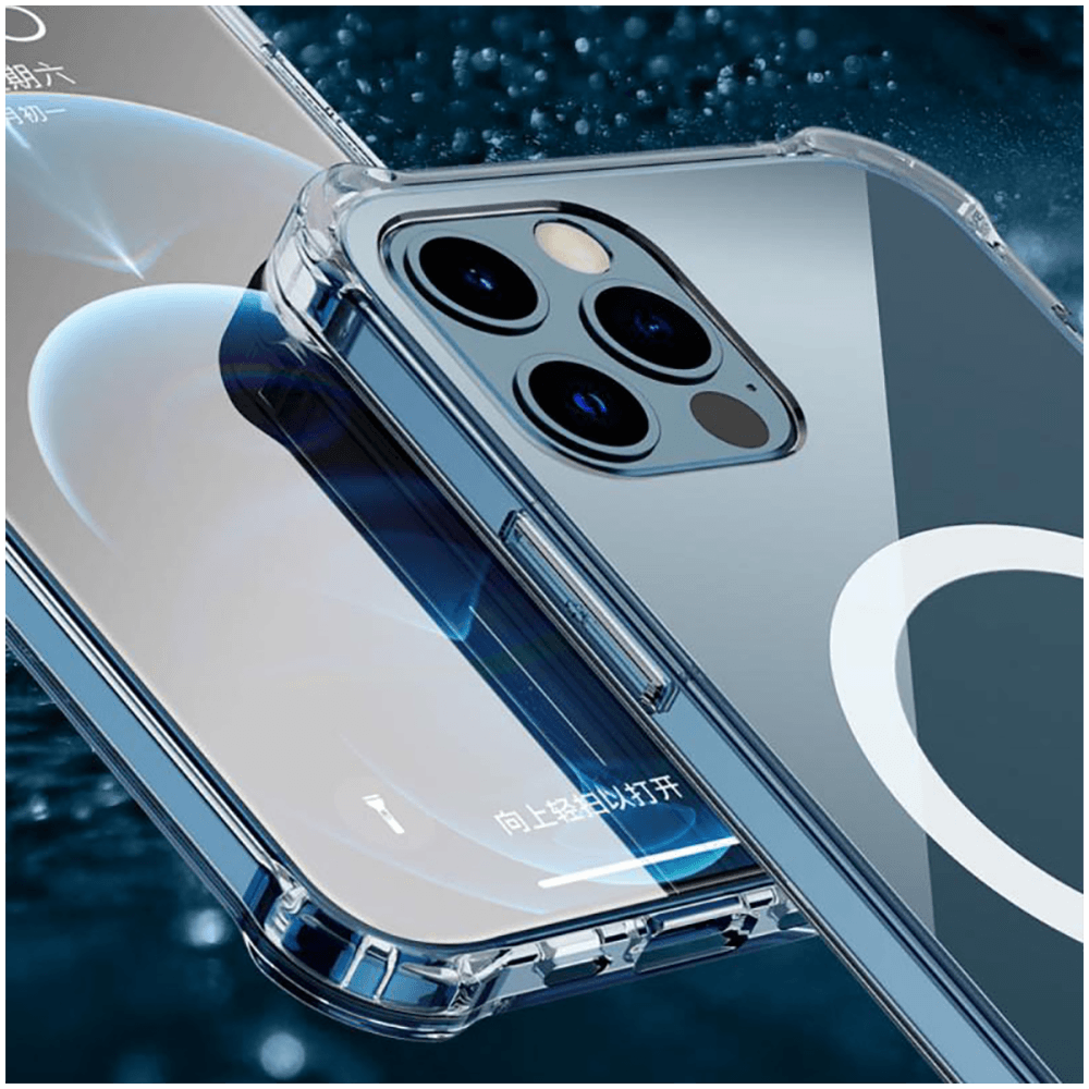 Apple iPhone 12 Pro szilikon tok gyári MagSafe kameravédővel átlátszó