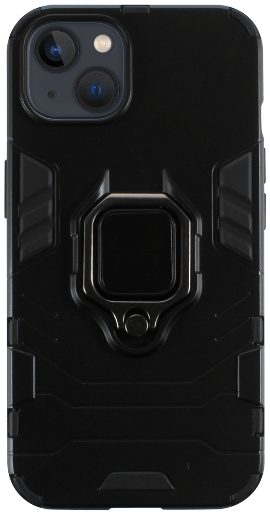 Apple iPhone 13 ütésálló tok légpárnás sarkas, hibrid Ring Armor fekete