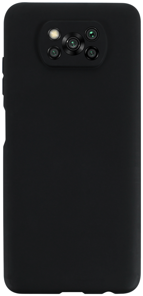 Xiaomi Poco X3 Pro szilikon tok kameravédővel matt fekete