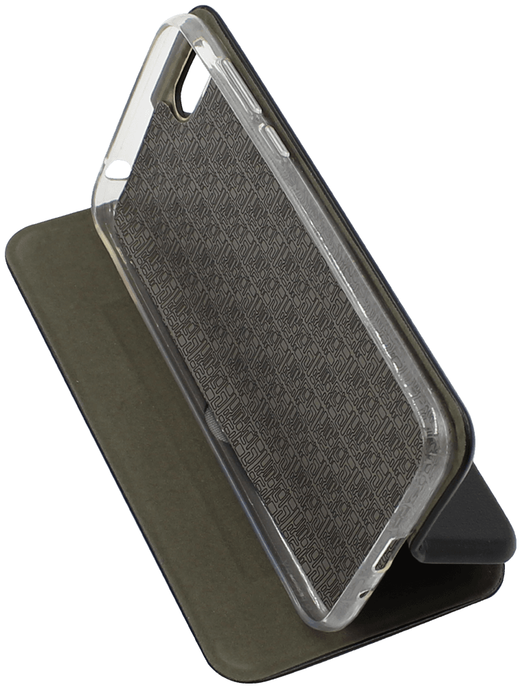 Huawei Y5 Lite 2018 oldalra nyíló mágneses flipes bőrtok prémium minőség fekete