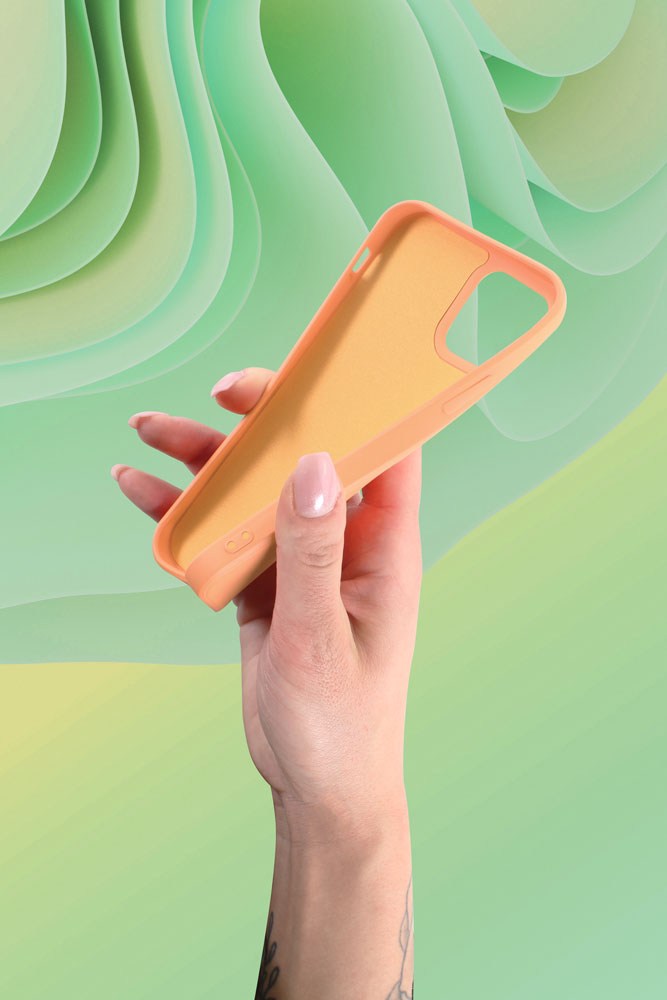 Apple iPhone 11 Pro Max szilikon tok matt narancssárga