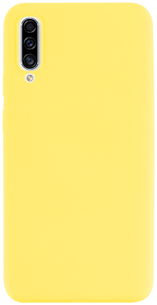 Samsung Galaxy A50s (SM-A507F) szilikon tok matt sárga
