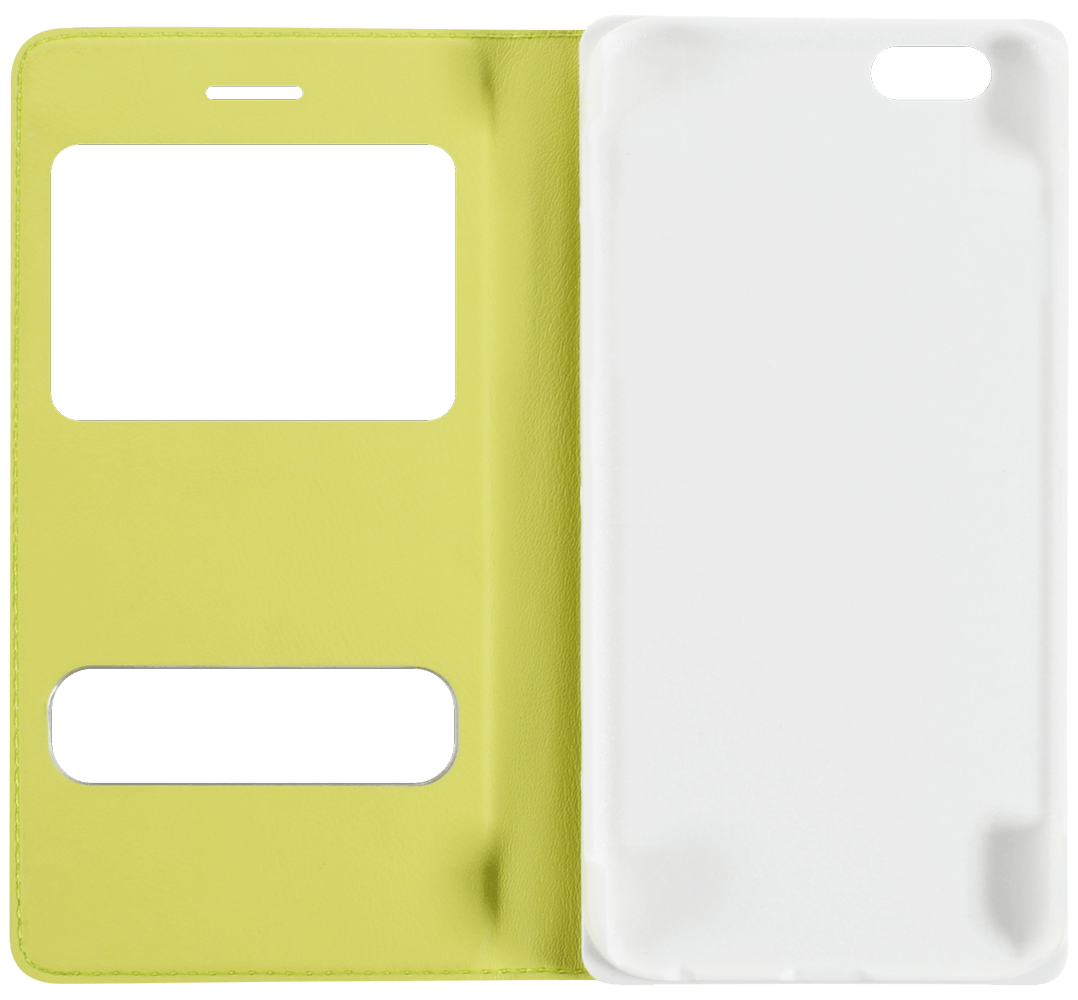 Apple iPhone 6S oldalra nyíló flipes bőrtok S-View Cover zöld