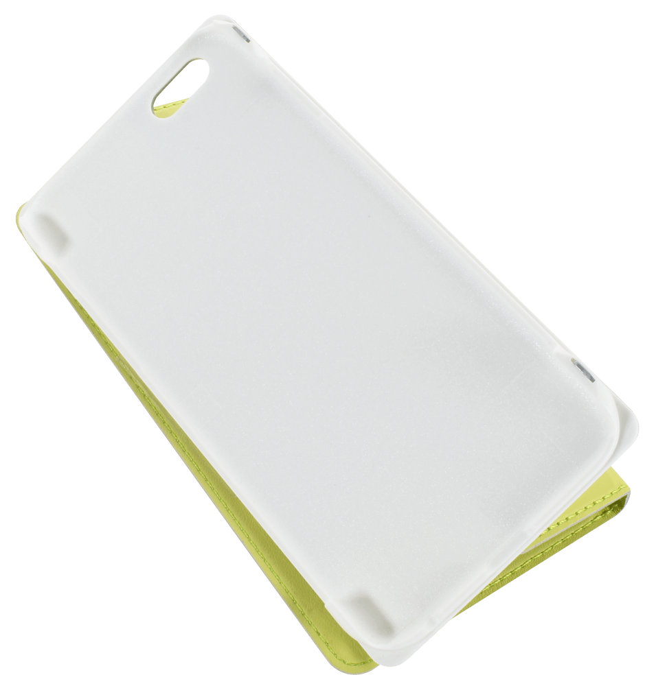 Apple iPhone 6S oldalra nyíló flipes bőrtok S-View Cover zöld