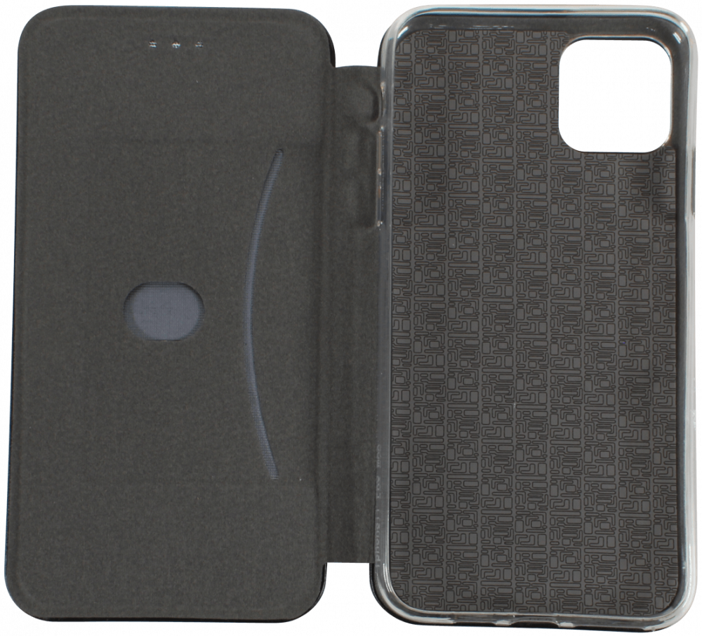 Apple iPhone 11 Pro Max oldalra nyíló mágneses flipes bőrtok prémium minőség fekete