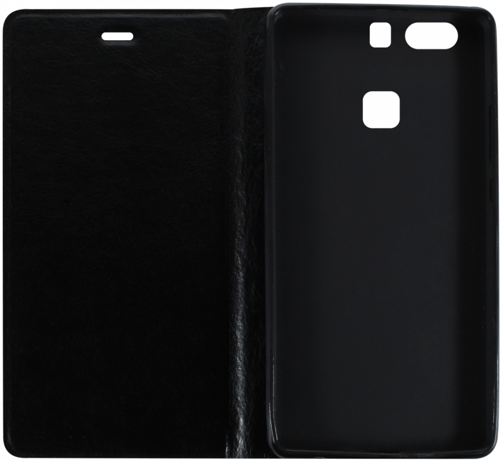 Huawei P9 Plus (VIE-L09) oldalra nyíló flipes bőrtok asztali tartó funkciós fekete