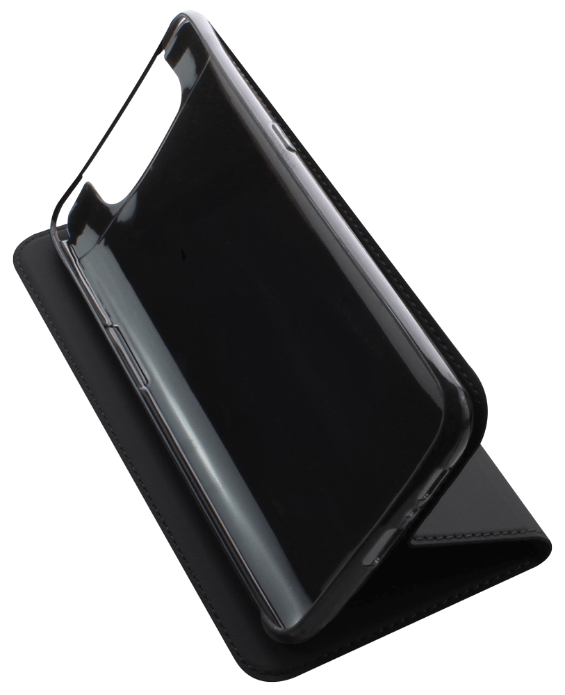 Samsung Galaxy A80 (SM-A805) oldalra nyíló flipes bőrtok asztali tartó funkciós fekete