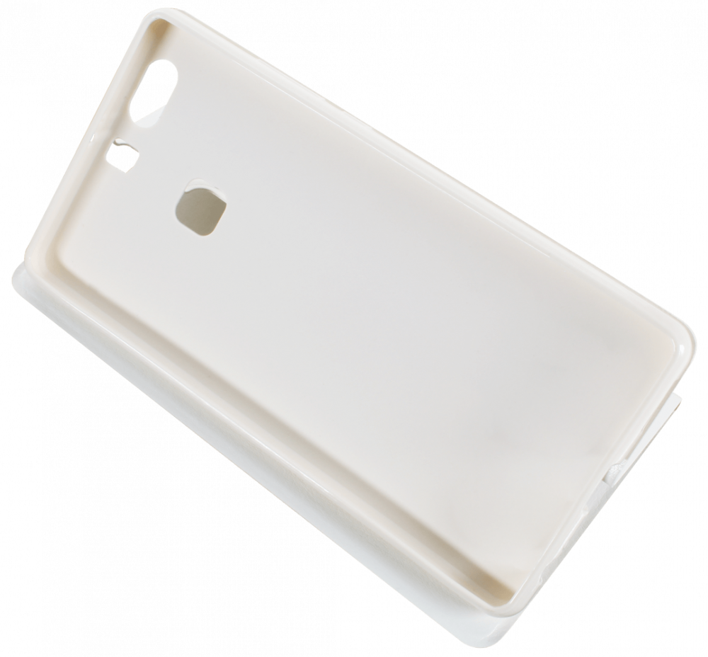 Huawei P9 Plus (VIE-L09) oldalra nyíló flipes bőrtok asztali tartó funkciós fehér