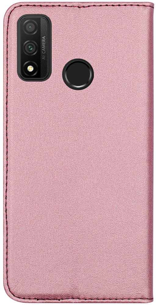 Huawei P Smart 2020 oldalra nyíló flipes bőrtok asztali tartó funkciós rozéarany