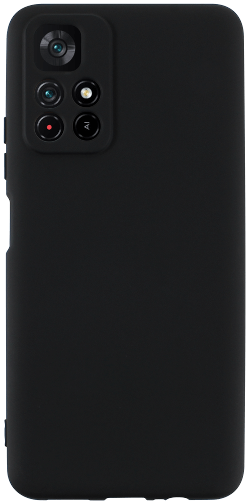 Xiaomi Redmi Note 11S 5G szilikon tok kameravédővel matt fekete