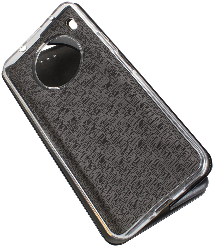Huawei Nova 8i oldalra nyíló mágneses flipes bőrtok prémium minőség fekete
