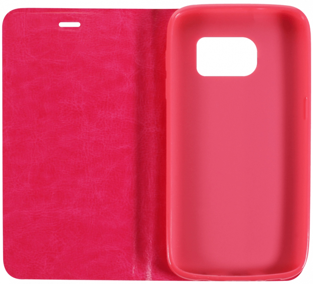 Samsung Galaxy S7 (G930) oldalra nyíló flipes bőrtok asztali tartó funkciós rózsaszín