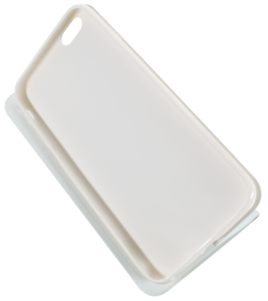 Apple iPhone 6S Plus oldalra nyíló flipes bőrtok asztali tartó funkciós fehér