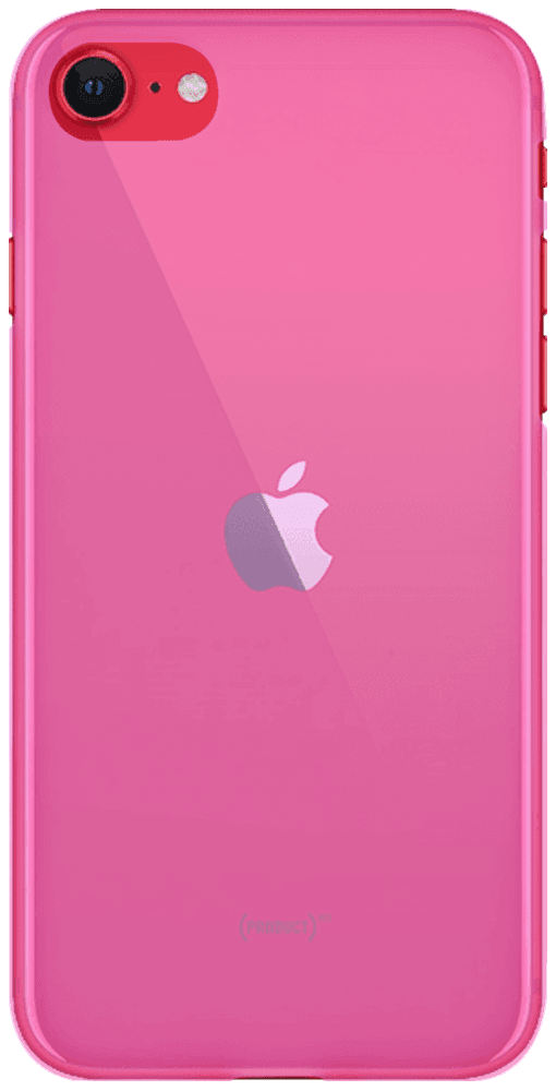 Apple iPhone SE (2022) szilikon tok átlátszó rózsaszín