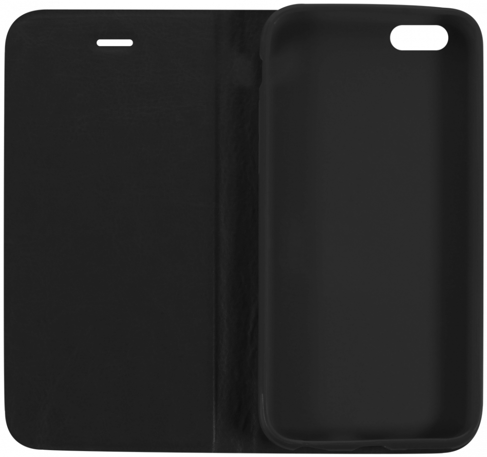 Apple iPhone 6 oldalra nyíló flipes bőrtok asztali tartó funkciós fekete