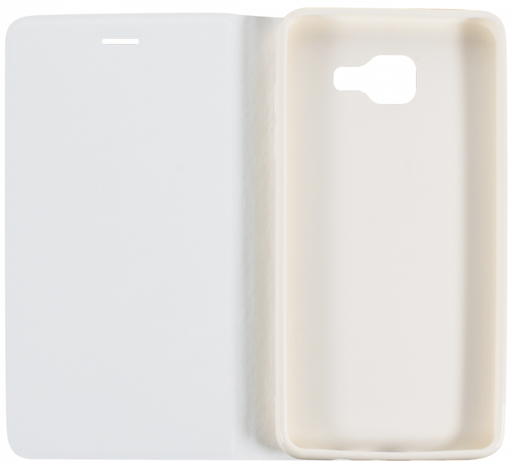 Samsung Galaxy A5 2016 (A510) oldalra nyíló flipes bőrtok asztali tartó funkciós fehér