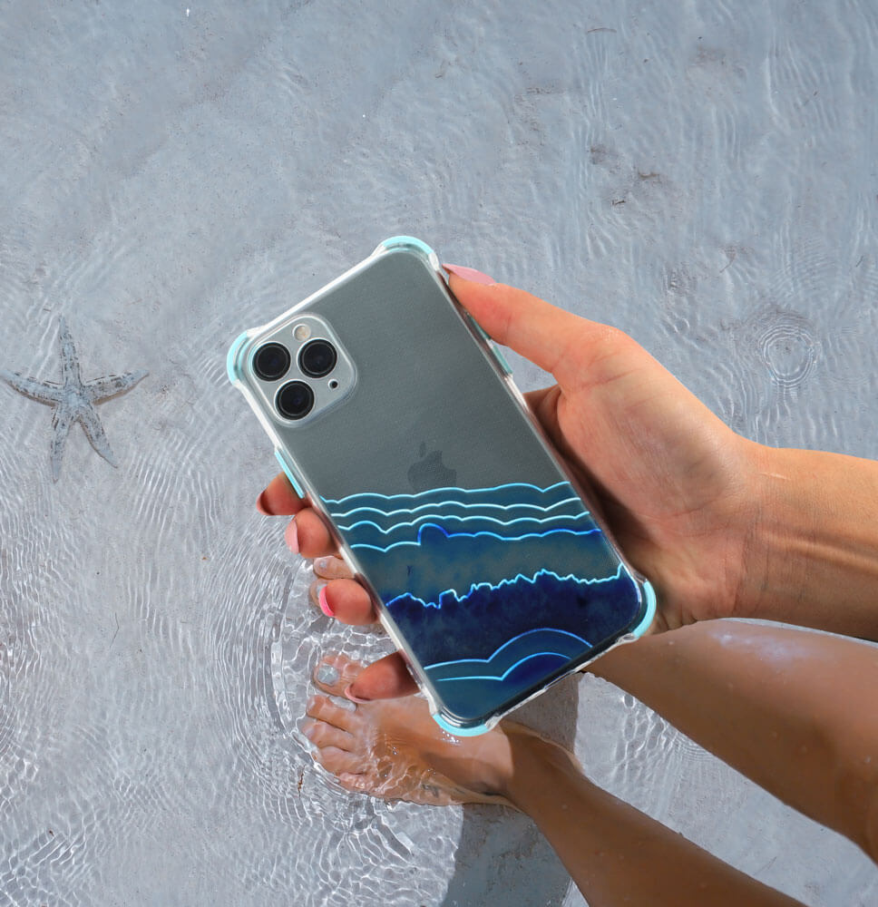 Samsung Galaxy A12 Nacho (SM-A127F) extra ütésálló Akvarell TPU telefontok