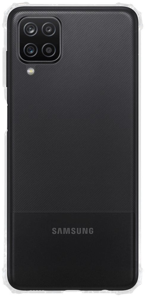 Samsung Galaxy A12 Nacho (SM-A127F) szilikon tok közepesen ütésálló légpárnás sarok átlátszó