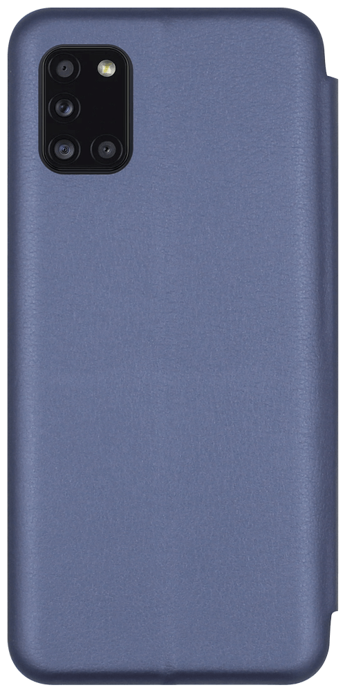 Samsung Galaxy A31 ( SM-A315F) oldalra nyíló mágneses flipes bőrtok prémium minőség sötétkék