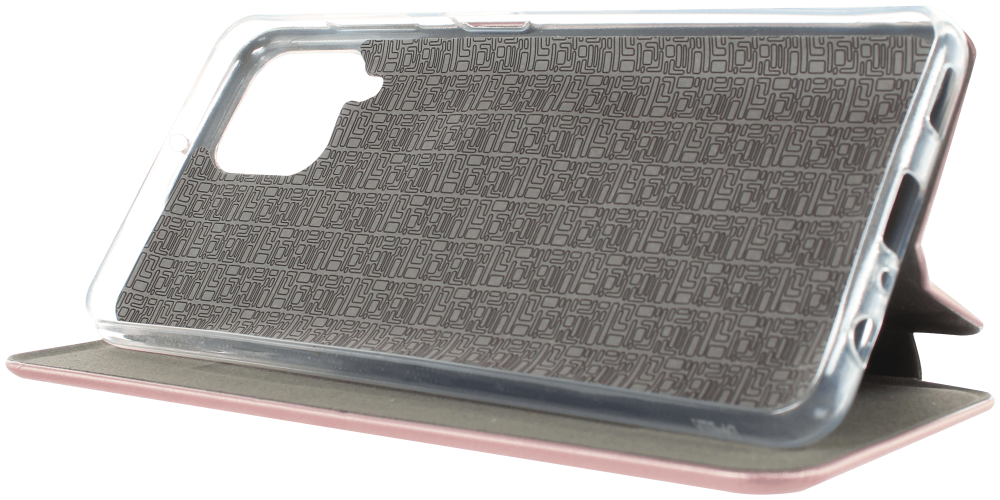 Samsung Galaxy A22 4G (SM-A225F) oldalra nyíló mágneses flipes bőrtok prémium minőség rozéarany