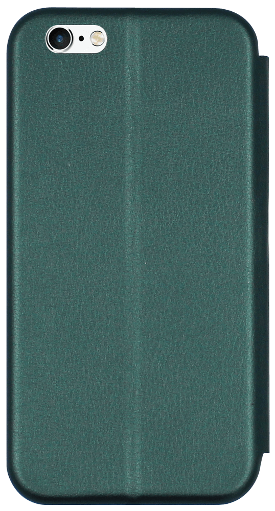 Apple iPhone 6S oldalra nyíló mágneses flipes bőrtok prémium minőség sötétzöld