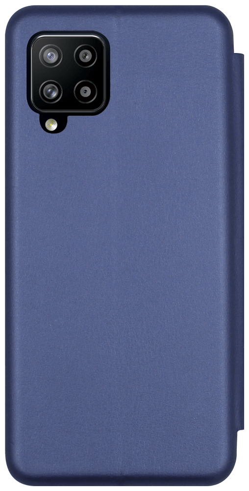 Samsung Galaxy A42 5G (SM-A426B) oldalra nyíló mágneses flipes bőrtok prémium minőség sötétkék