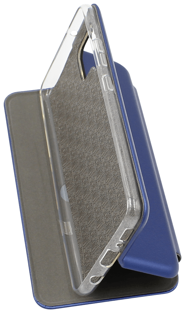 Samsung Galaxy A42 5G (SM-A426B) oldalra nyíló mágneses flipes bőrtok prémium minőség sötétkék