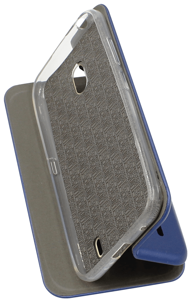 Nokia 2 2019 (2.2) oldalra nyíló mágneses flipes bőrtok prémium minőség sötétkék