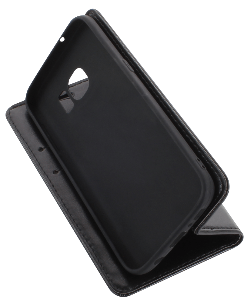 Samsung Galaxy S7 (G930) oldalra nyíló flipes bőrtok asztali tartó funkciós fekete
