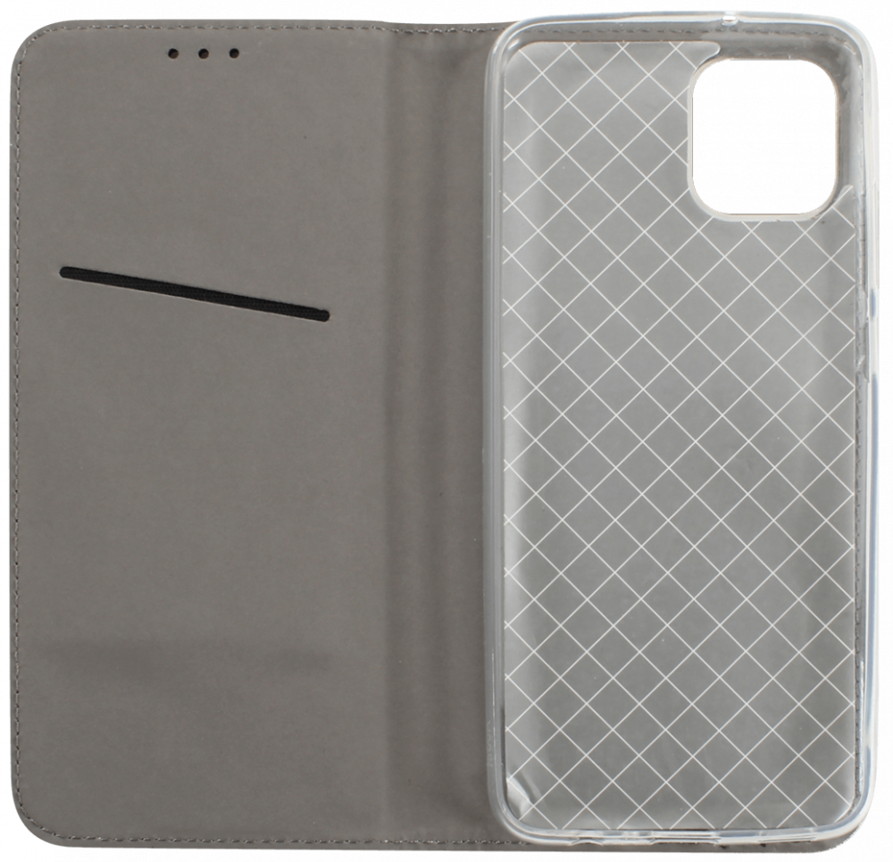 Samsung Galaxy A03 (SM-A035G) oldalra nyíló flipes bőrtok rombusz mintás arany