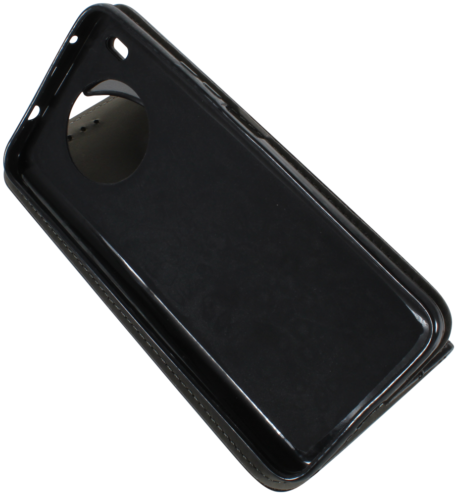 Huawei Nova 8i oldalra nyíló flipes bőrtok asztali tartó funkciós fekete