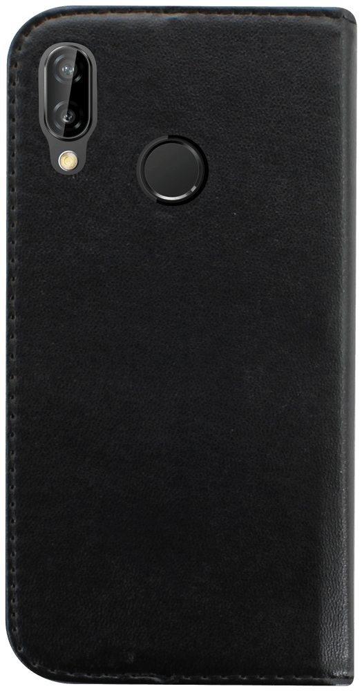 Huawei P20 Lite oldalra nyíló flipes bőrtok asztali tartó funkciós fekete