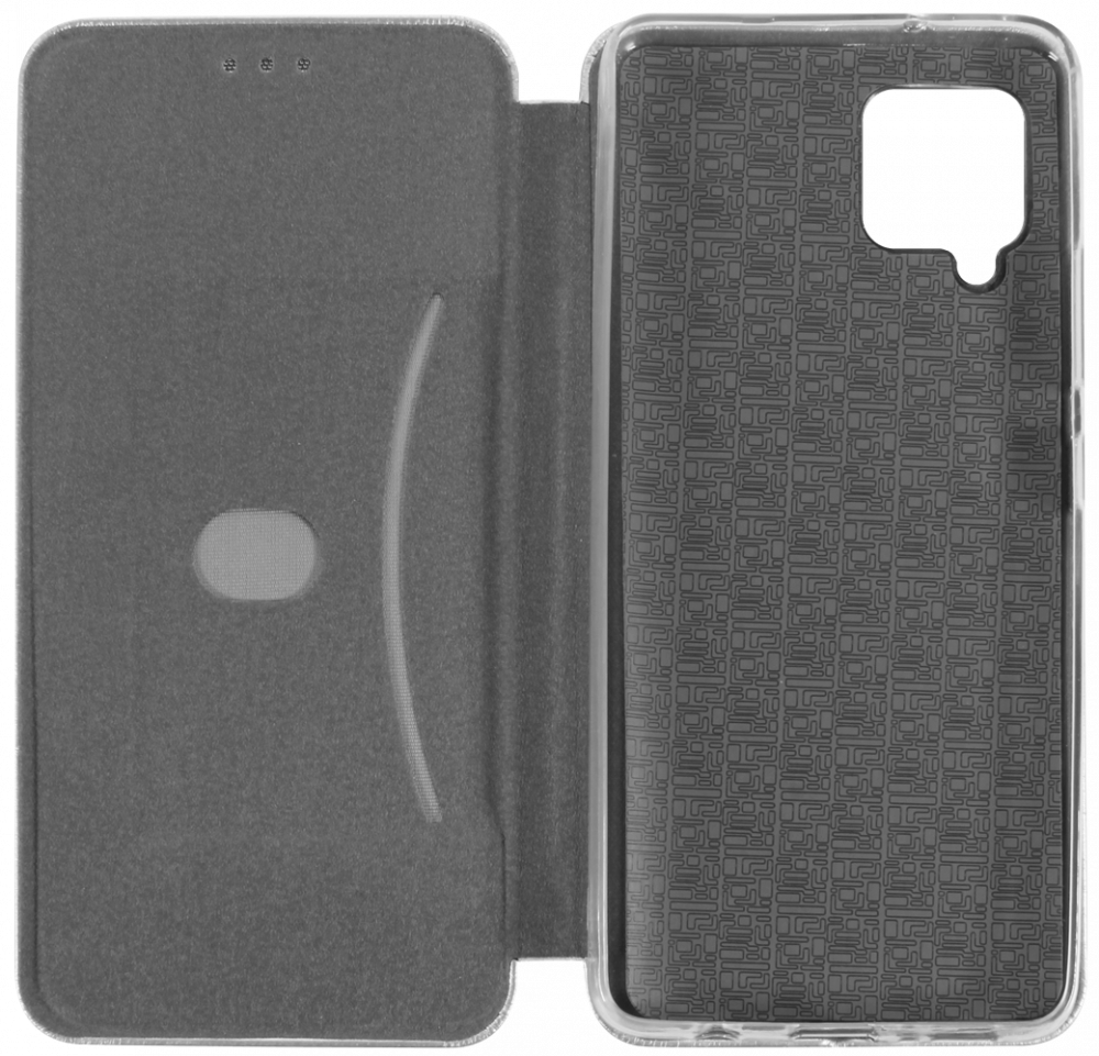 Samsung Galaxy A42 5G (SM-A426B) oldalra nyíló mágneses flipes bőrtok prémium minőség ezüst