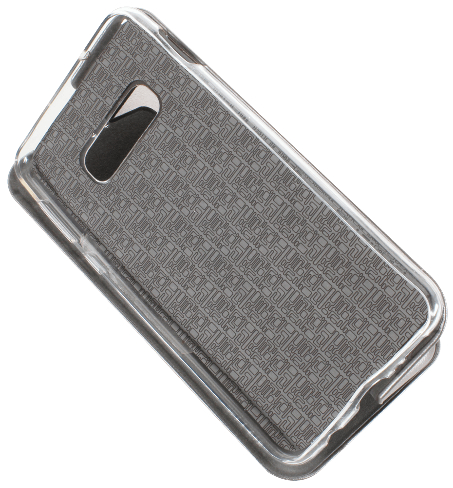 Samsung Galaxy S10e (SM-G970) oldalra nyíló mágneses flipes bőrtok prémium minőség ezüst