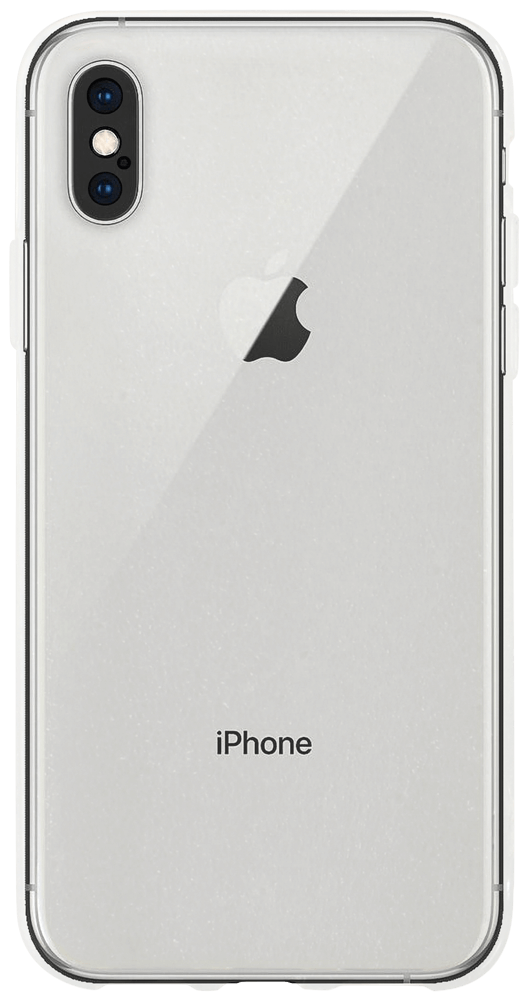 Apple iPhone XS szilikon tok közepesen ütésálló kameravédővel átlátszó