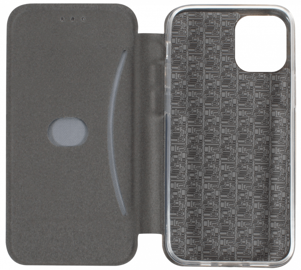 Apple iPhone 12 Mini oldalra nyíló mágneses flipes bőrtok prémium minőség arany
