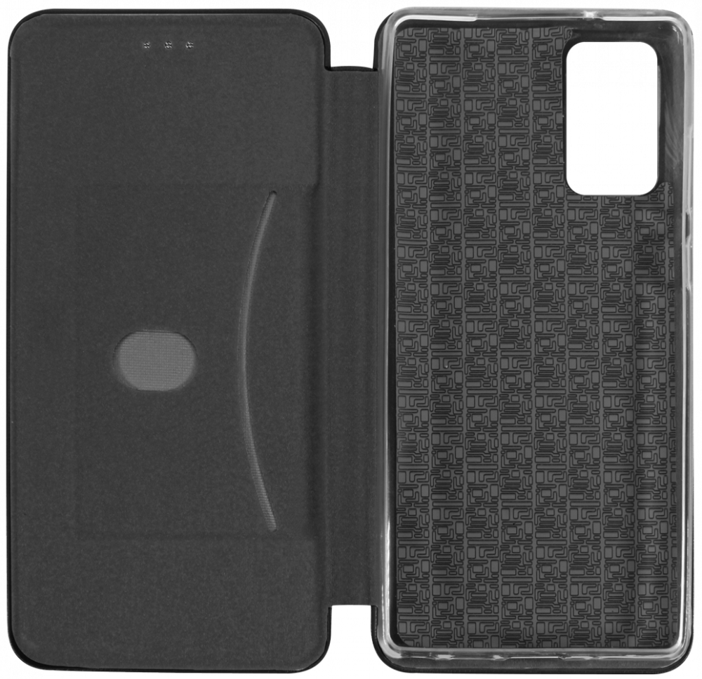 Samsung Galaxy Note 20 5G (SM-N981B) oldalra nyíló mágneses flipes bőrtok prémium minőség fekete