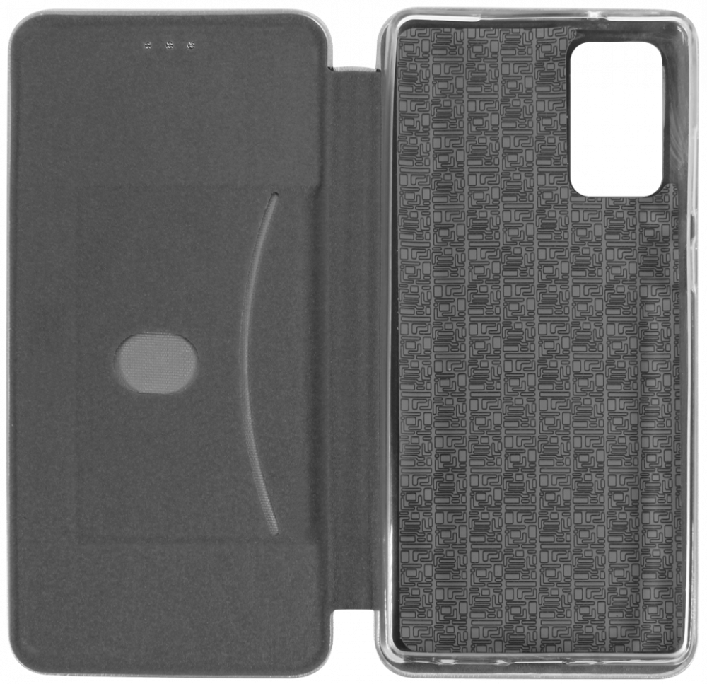 Samsung Galaxy Note 20 5G (SM-N981B) oldalra nyíló mágneses flipes bőrtok prémium minőség ezüst