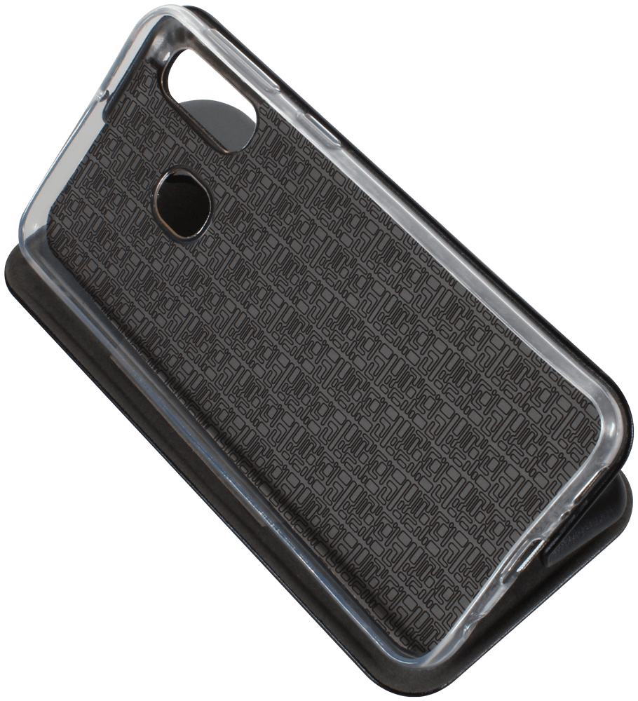 Samsung Galaxy A40 (SM-405) oldalra nyíló mágneses flipes bőrtok prémium minőség fekete