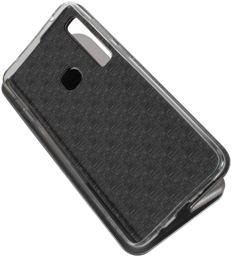 Samsung Galaxy A9 2018 (SM-A920) oldalra nyíló mágneses flipes bőrtok prémium minőség ezüst